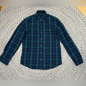 J Crew Slim Fit Checkered Oxford Shirt